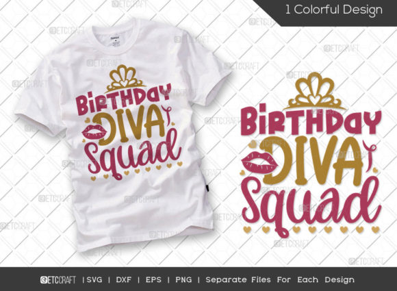 Birthday Diva Squad SVG Review for Embroidery