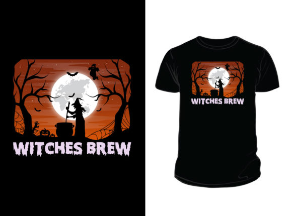 Witches Brew Halloween T-shirt Design Review
